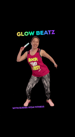 Glowsticks Glow GIF by Buena Vida Fitness