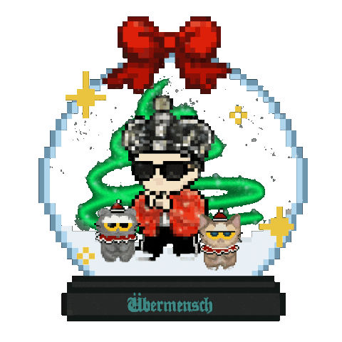 G Dragon Christmas Sticker
