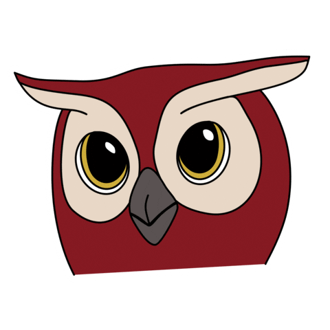 Wink Owl Sticker by Provozně ekonomická fakulta ČZU