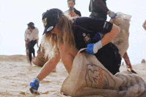ExtremeELive beach hunting clean up litter GIF