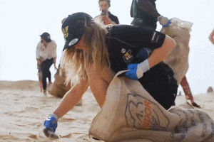 ExtremeELive beach hunting clean up litter GIF