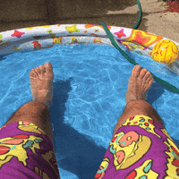 Chilling Pool Party GIF by GIPHY CAM