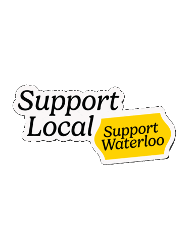 Supportlocal Sticker by City of Waterloo