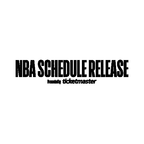 Release Schedule Sticker by NBA