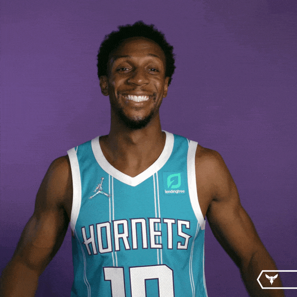 Happy Ish Smith GIF by Charlotte Hornets