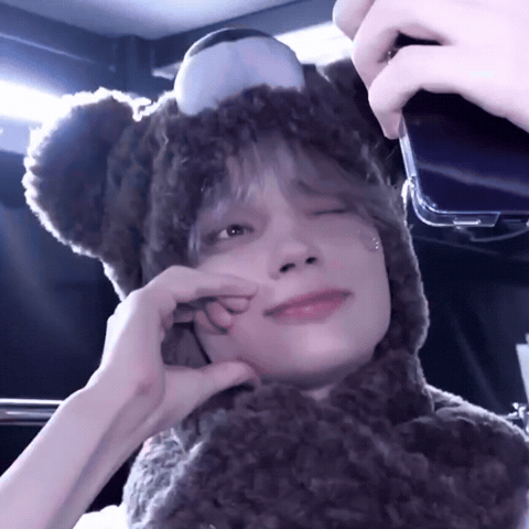 Wink Bear GIF