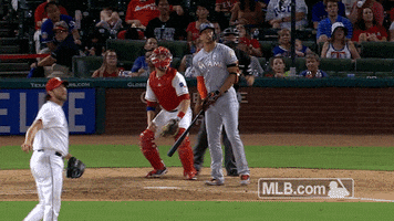 excited giancarlo stanton GIF by MLB