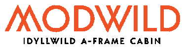 Modern Idyllwild A Frame Cabin Sticker