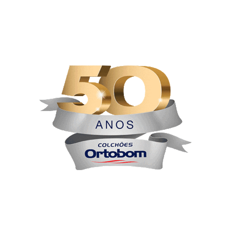 50 Anos Aniversario Sticker by Ortobom
