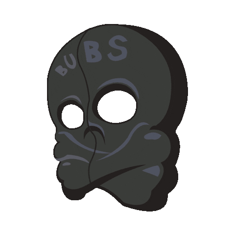 Skull Skalle Sticker by BUBS Godis