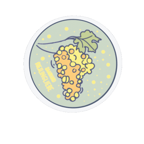 Winelover Riesling Sticker by SAARKIND