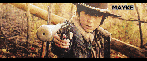 mayke twd lori carl rick grimes GIF