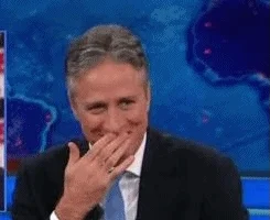 Jon Stewart Laughing GIF