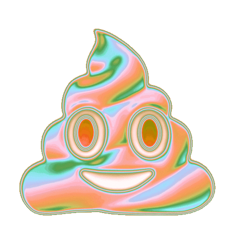 Colors Poop Sticker by WaelOnline