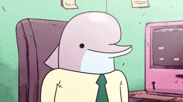 Dolphin Reaction GIF by MOODMAN