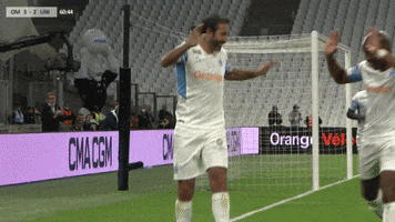 Didier Drogba Celebration GIF by Olympique de Marseille