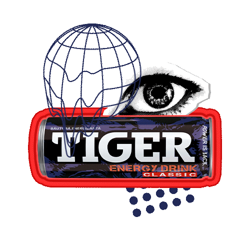 Tiger Tigerenergydrink Tigerclassic Tigermax Tigerzero Tigerufo Tigernewschoolclassic Tigerbubblegum Sticker by Tiger Energy Drink
