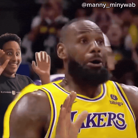 Scared Lebron GIF