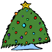 Christmas Tree Sticker by Vienna Pitts