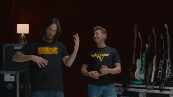 Keanu Reeves Air Guitar GIF by Weezer