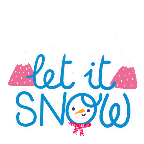 Christmas Snow Man Sticker by Ilariapops Illustration