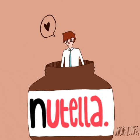 hungry nutella GIF