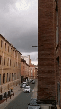 Funnel Cloud Spotted Near Palencia as Extreme Weather Lashes Spain