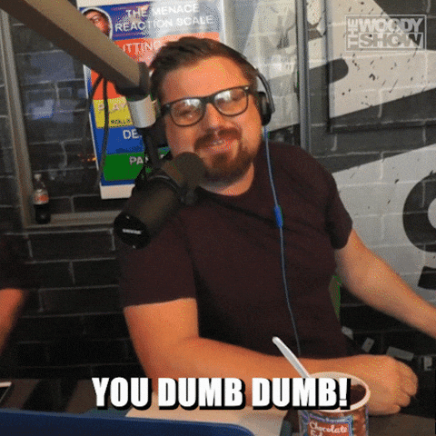 Dum Dum Idiot GIF by The Woody Show