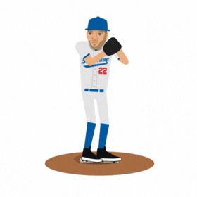 Strike Out Los Angeles Dodgers GIF by SportsManias