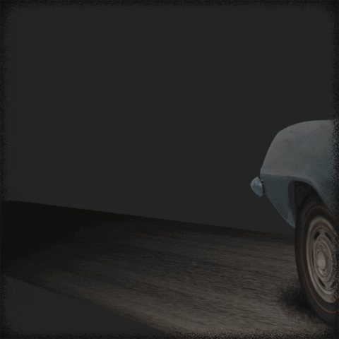 lizomdavid animation car horror spooky GIF