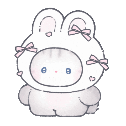 ねこ うさぎ Sticker