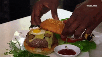 chow down hamburger GIF by MOST EXPENSIVEST