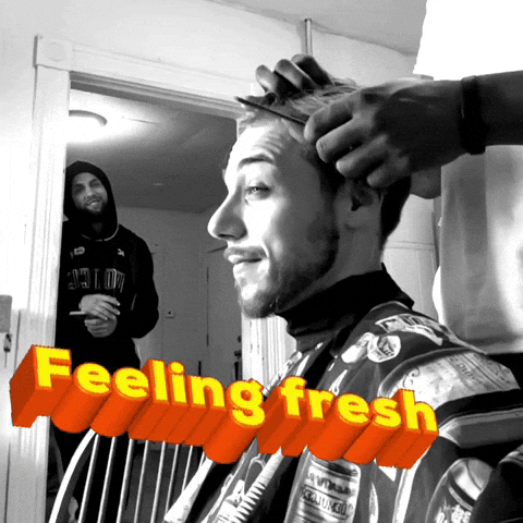 Haircut Feeling Fresh GIF by BiGMoley