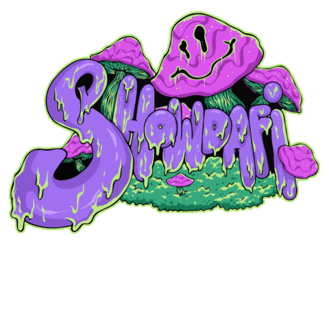 Rap Shrooms Sticker by THE SKATESIDE