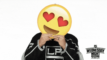 los angeles hearts GIF by NHL on NBC Sports