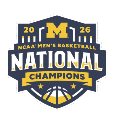 Go Blue Michigan Basketball Sticker by Michigan Athletics