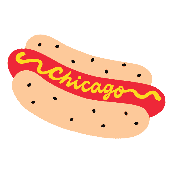 Chicago Hotdog Sticker by AliceandWonder