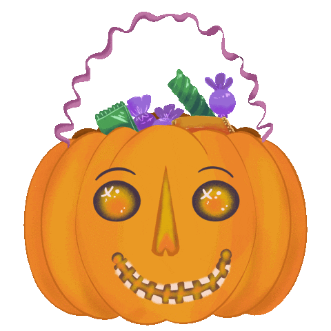 Trick Or Treat Halloween Sticker by Strudelbee