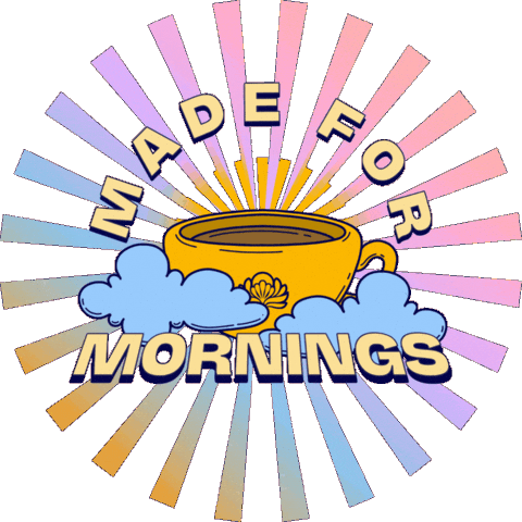 Sun Morning Sticker by Mothership Coffee Roasters