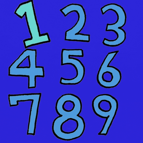 conorbrewster countdown type typography text numbers counting blue GIF