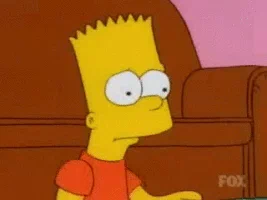 nervous the simpsons GIF