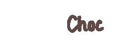 Chocolate Choc Sticker by Virtual Craft Fair