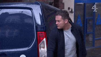 Getting In Free Ride GIF by Hollyoaks