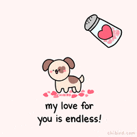 Puppy Love Heart GIF by Chibird