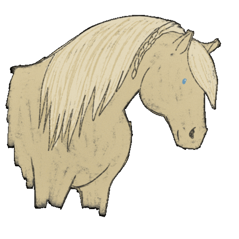 Horse Ride Sticker by winterlichtmalerei