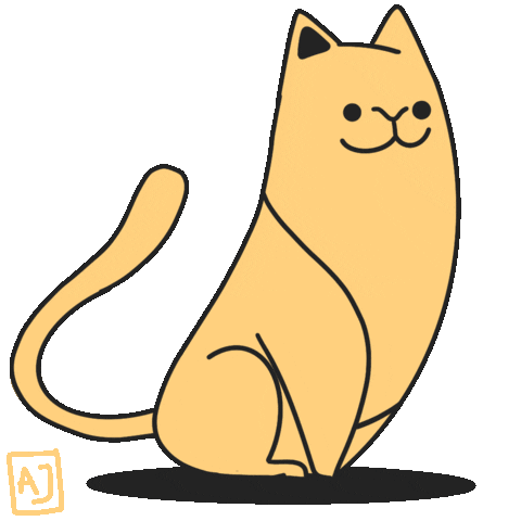 Cat Sticker by alwinjolliffe.com