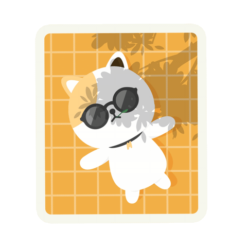 Cat Resting Sticker