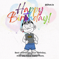 Happy Birthday GIF by Zhot