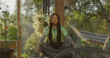 Yoga Relaxing GIF by Snow Tha Product