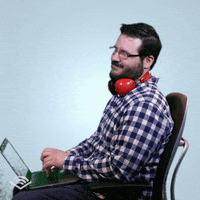 Work Reaction GIF by Audible